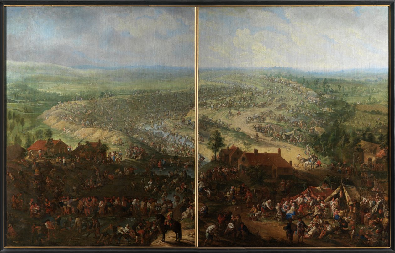 Graven van het Gentse kanaal door Jan Anton Garemyn