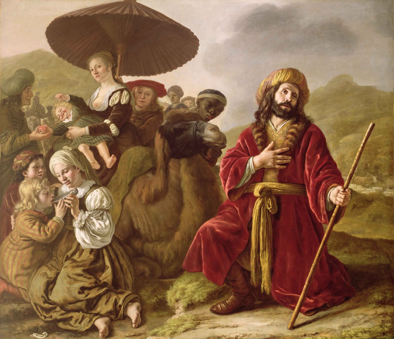 Jacob zoekt vergeving van Esau door Jan (1620 76) Victors