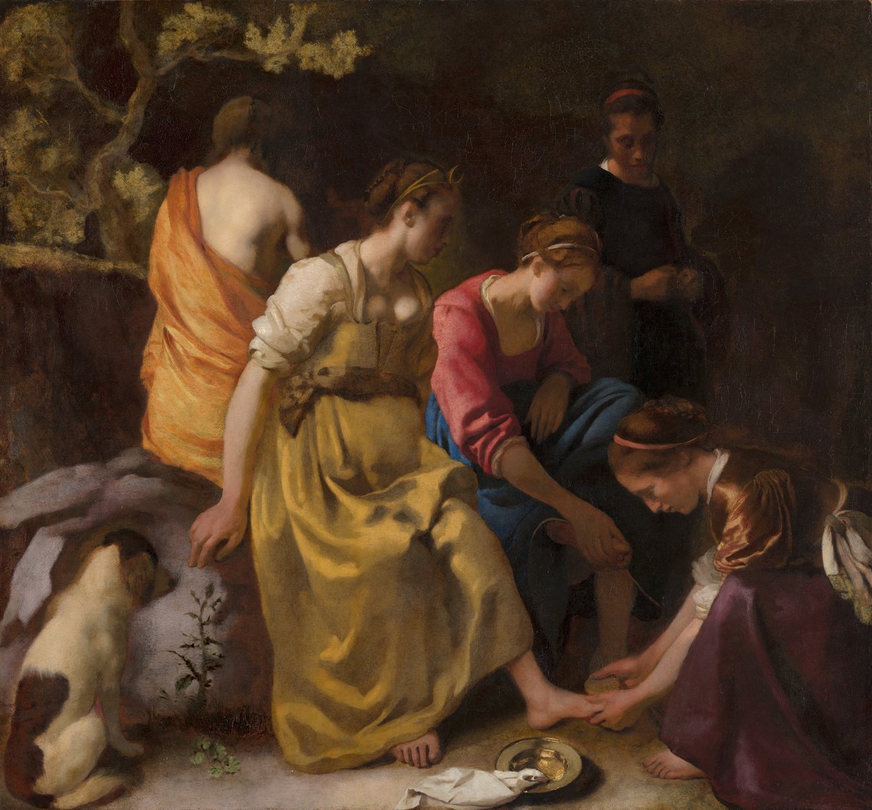 Diana en haar Metgezellen door Johannes Vermeer