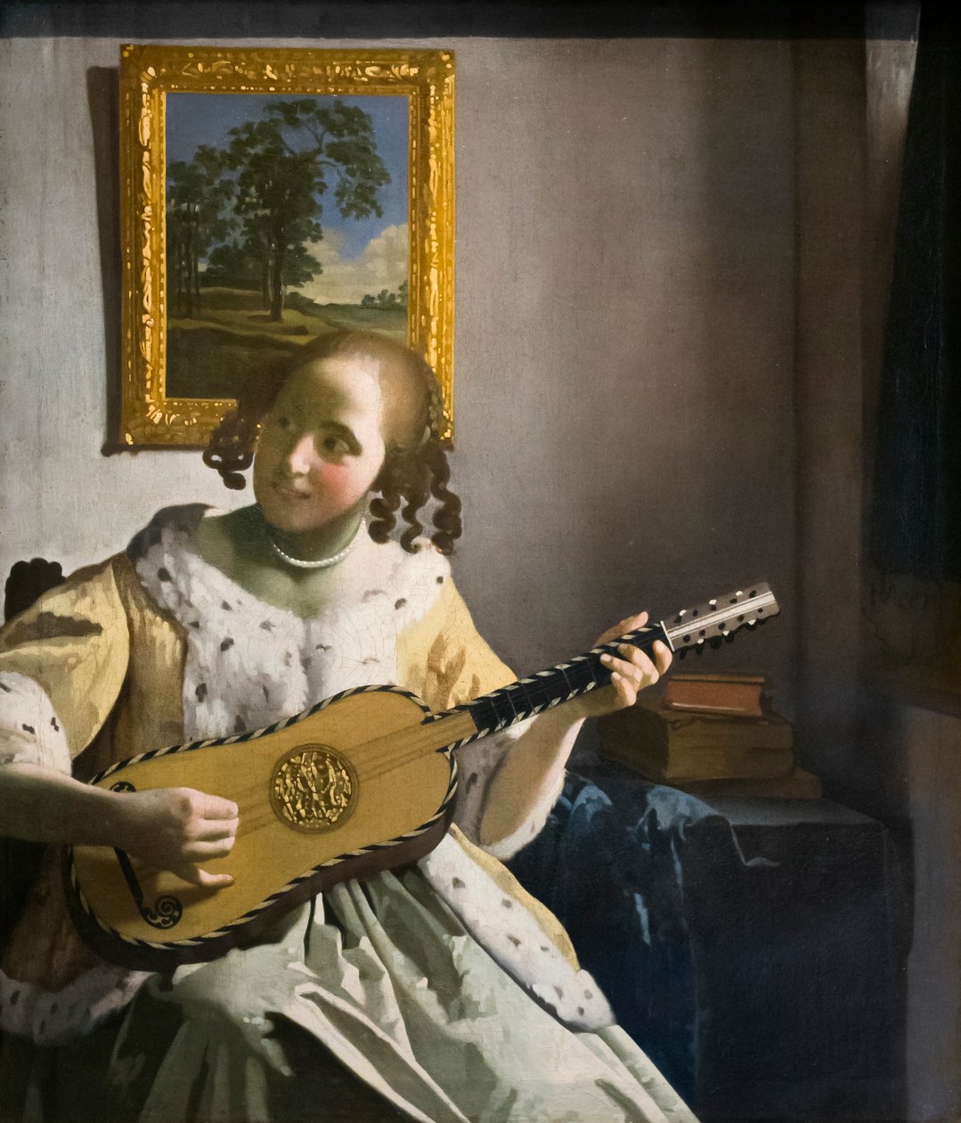De gitaarspeler, ca. 1672 door Jan Vermeer van Delft