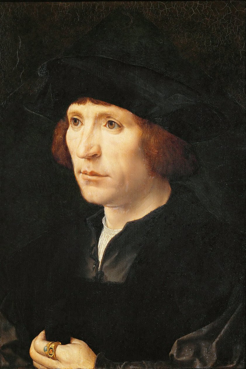 Portret van een man - Jan Gossaert (Gossart, genaamd Mabuse) (ca. 1478-1532), ca. 1527-1530 door Jan (c.1472 c.1533) Gossaert