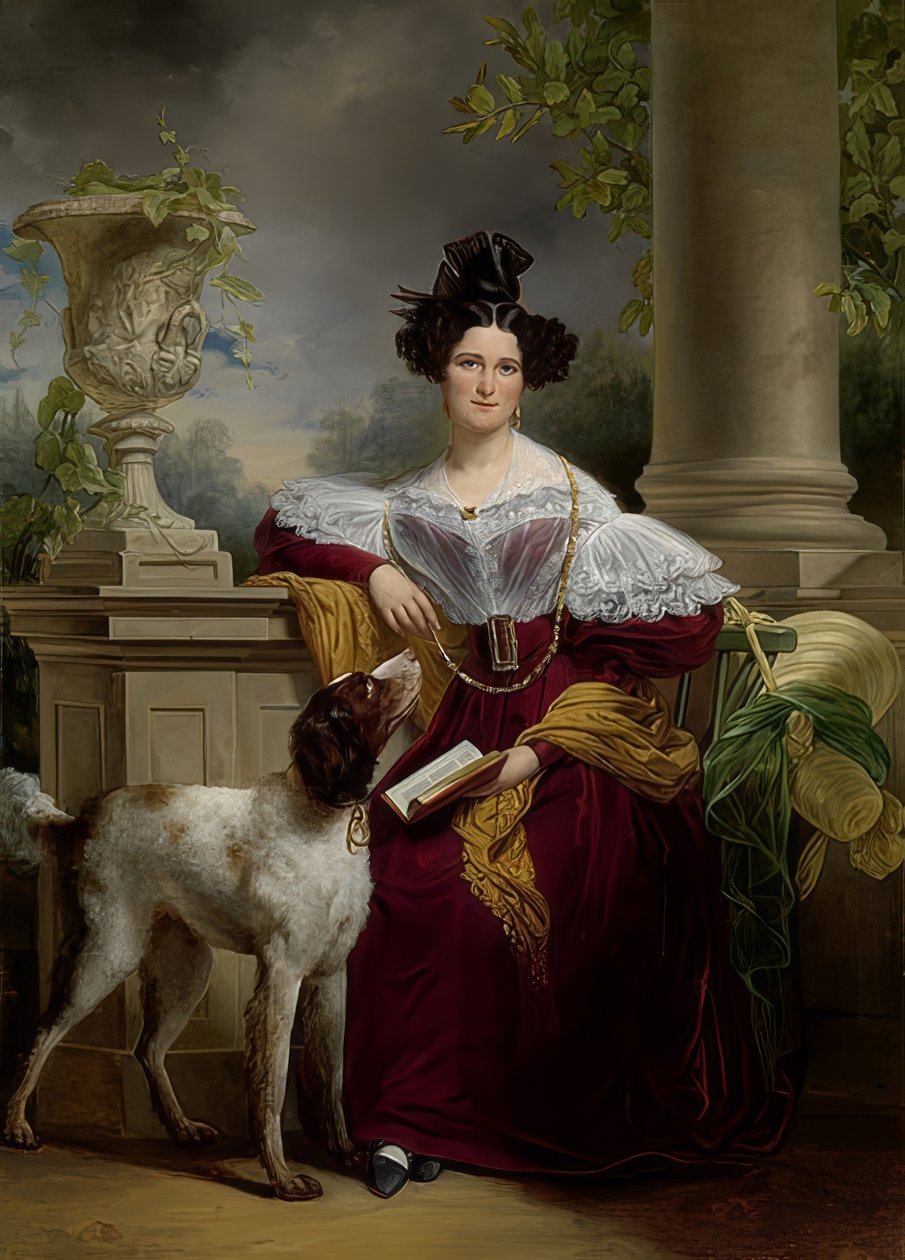 Portret van Alida Christina Assink door Jan Adam Janszoon Kruseman