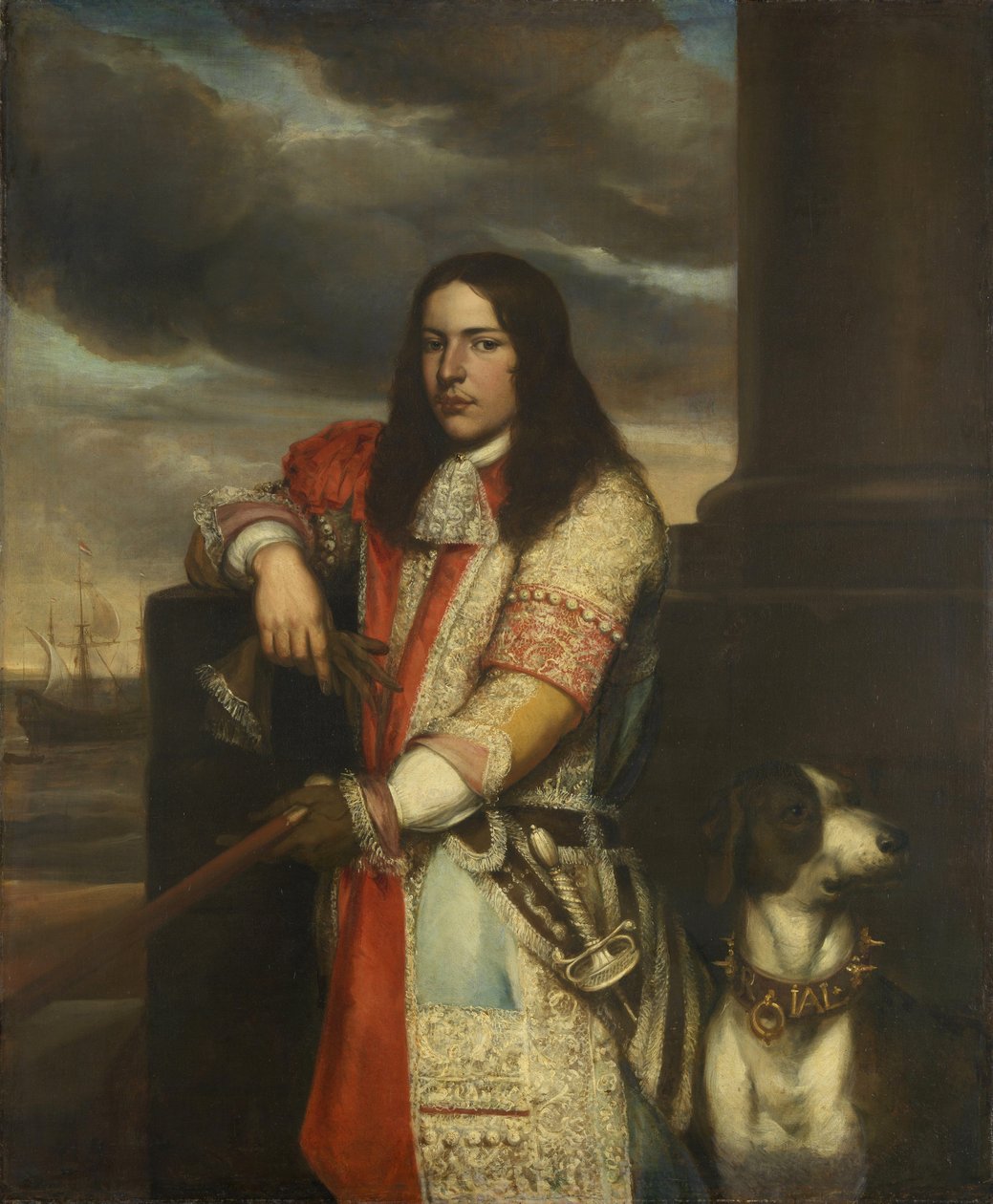 Dutch: Engel de Ruyter (1649-83). Vice-admiraal, zoon van Michiel Adriaensz de Ruyter Portrait of Engel de Ruyter door Jan Andrea Lievens