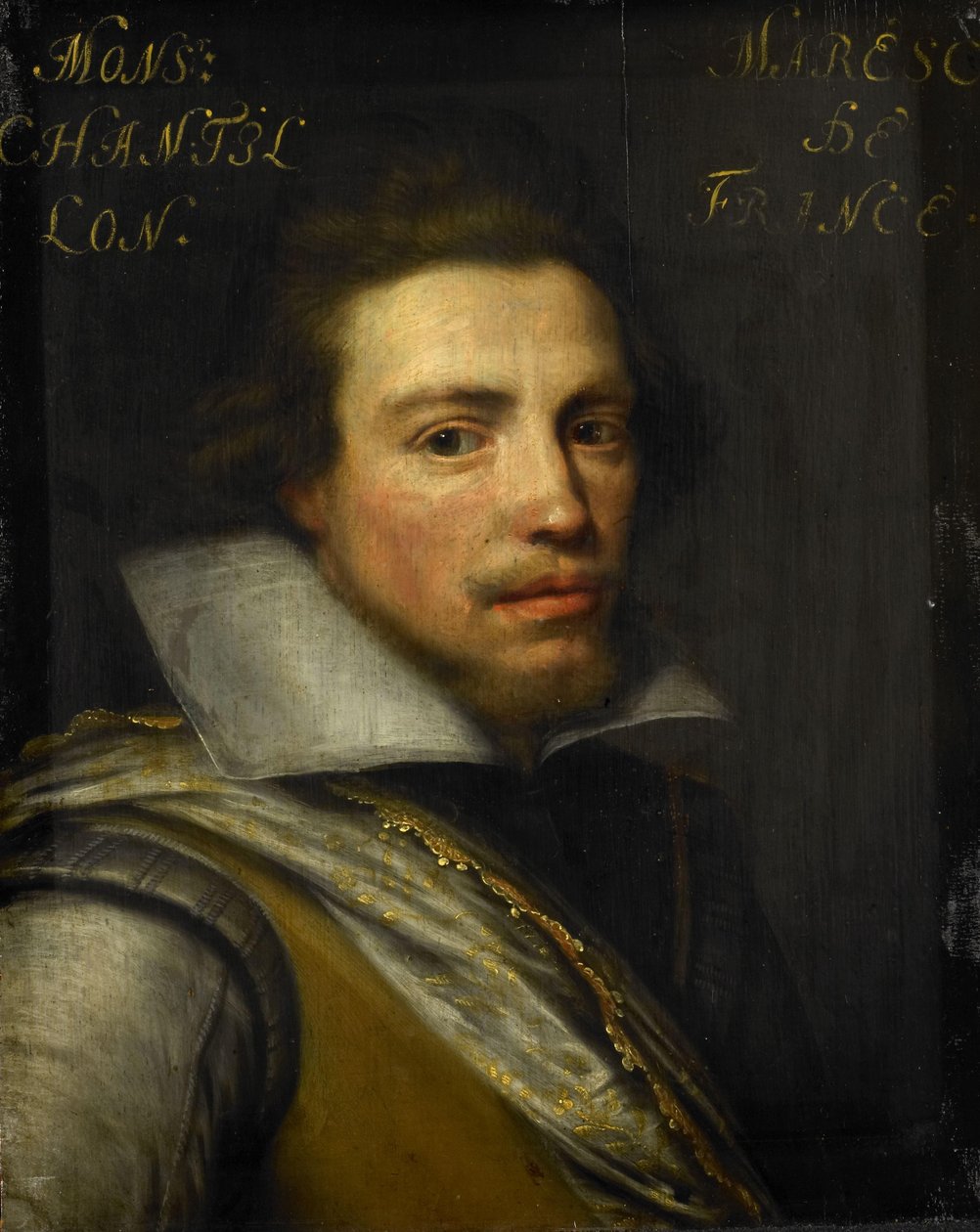 Portret van Gaspard de Coligny III, Graaf van Châtillon sur Loing door Jan Antonisz van Ravesteyn (workshop of)