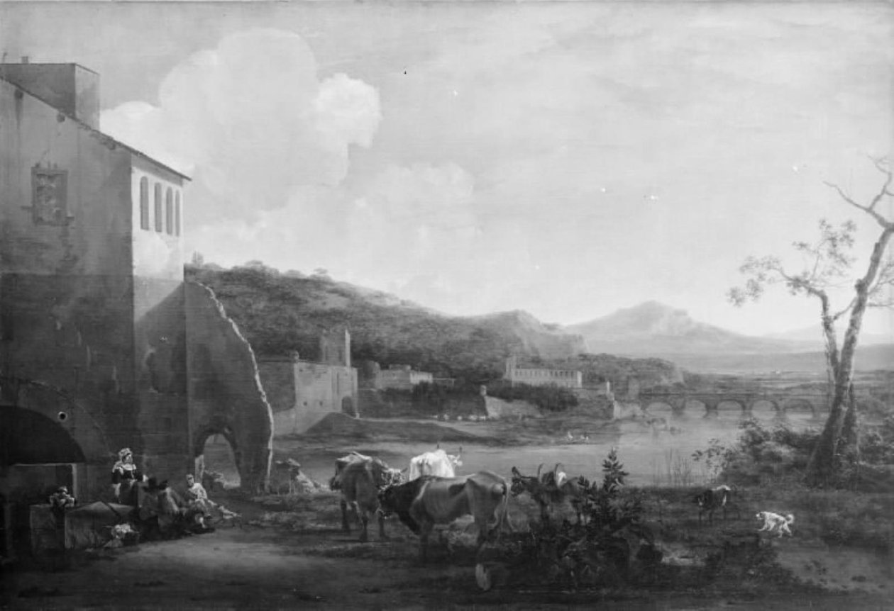 Italiaans landschap door Jan Asselijn