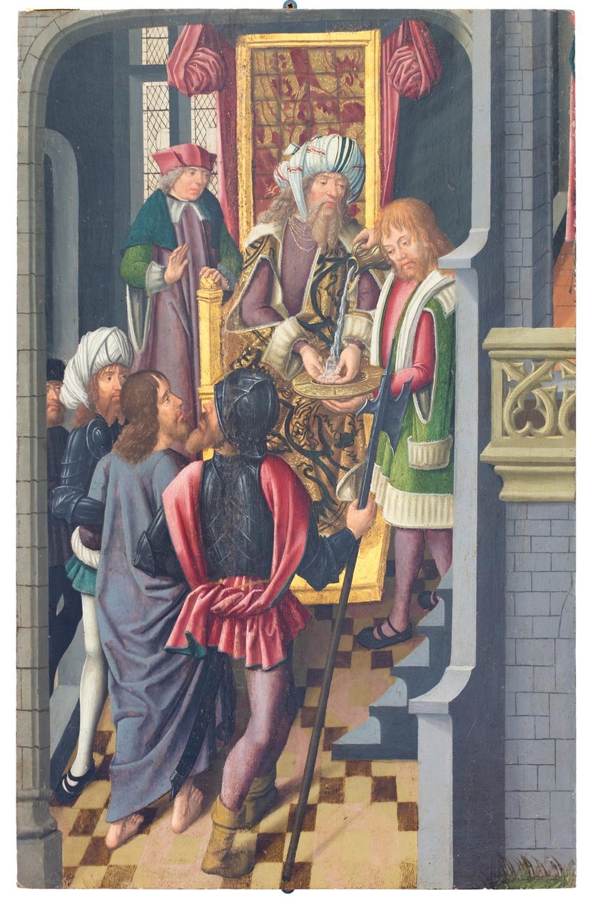 Christus voor Pontius Pilatus door Jan Baegert