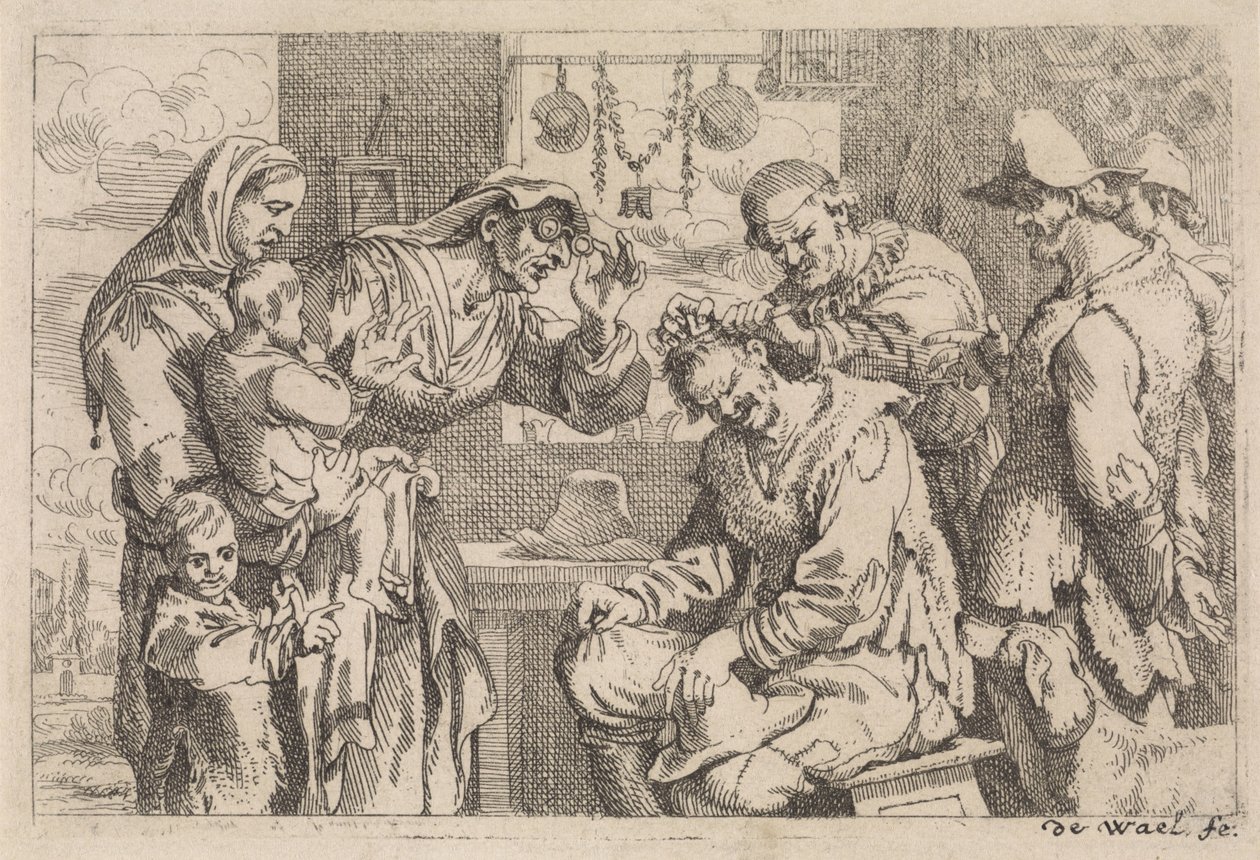 De dorpschirurgijn door Jan Baptist de Wael