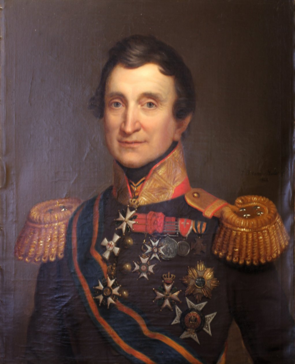 Jean-Victor de Constant-Rebecque in zijn uniform van luitenant-generaal in het Nederlandse leger door Jan Baptist van der Hulst