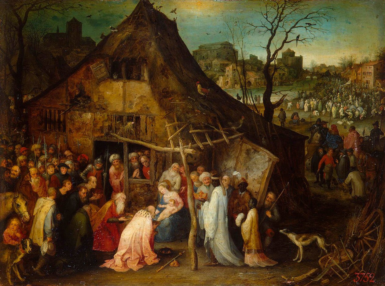 Aanbidding der wijzen door Jan Brueghel the Elder