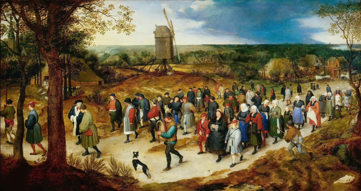 Le Cortège des Noces door Jan Brueghel the Elder
