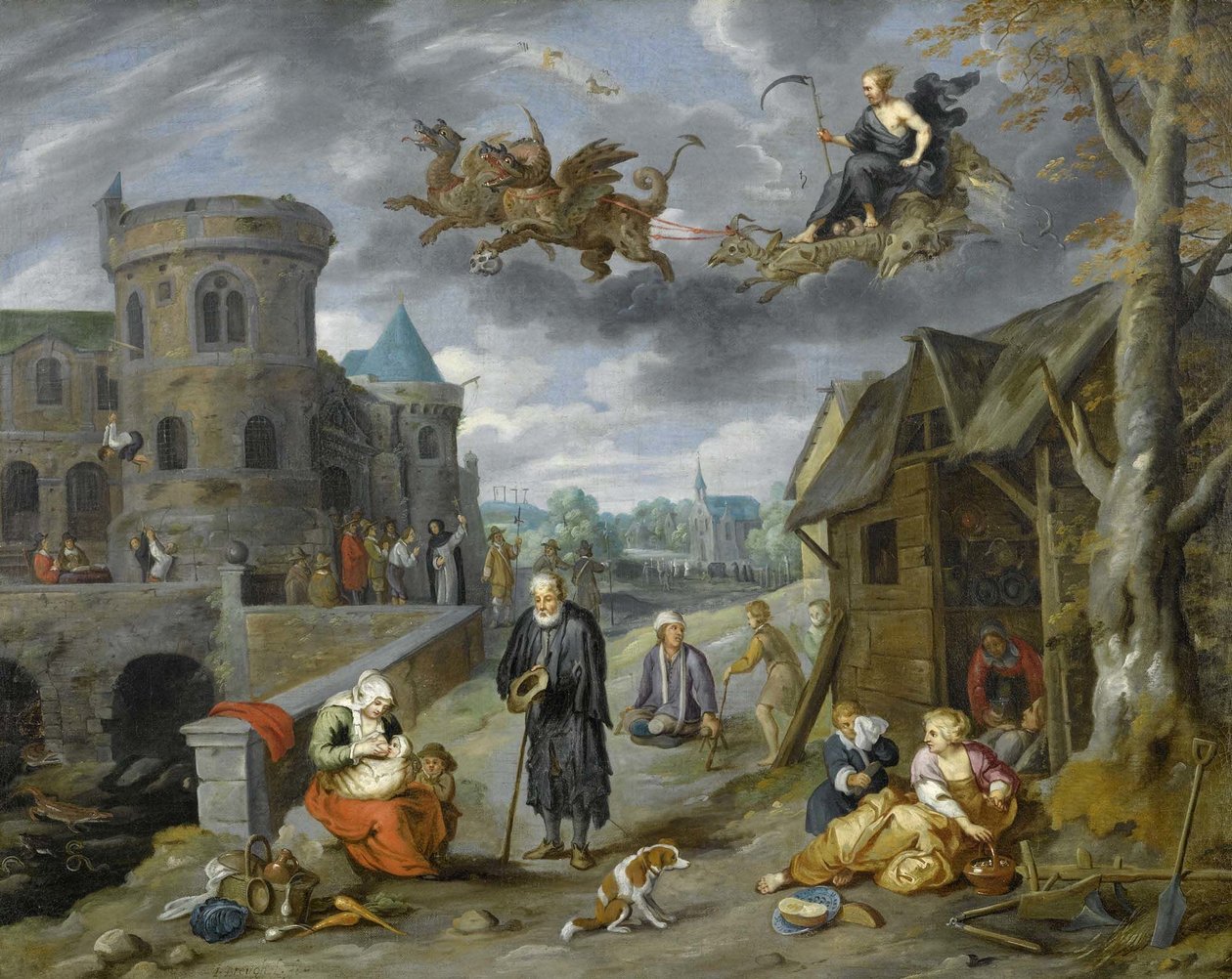 De kinderen van de planeet Saturnus door Jan Brueghel the Younger