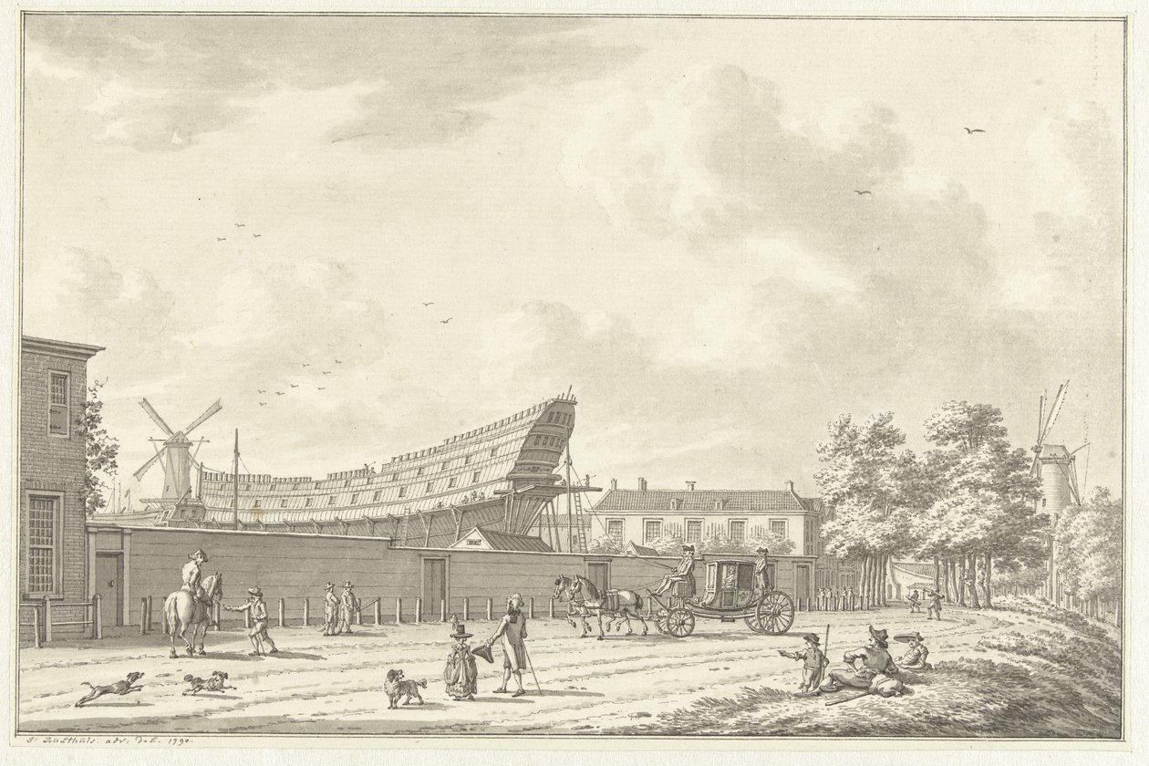 De scheepstimmerwerf te Rotterdam door Jan Bulthuis