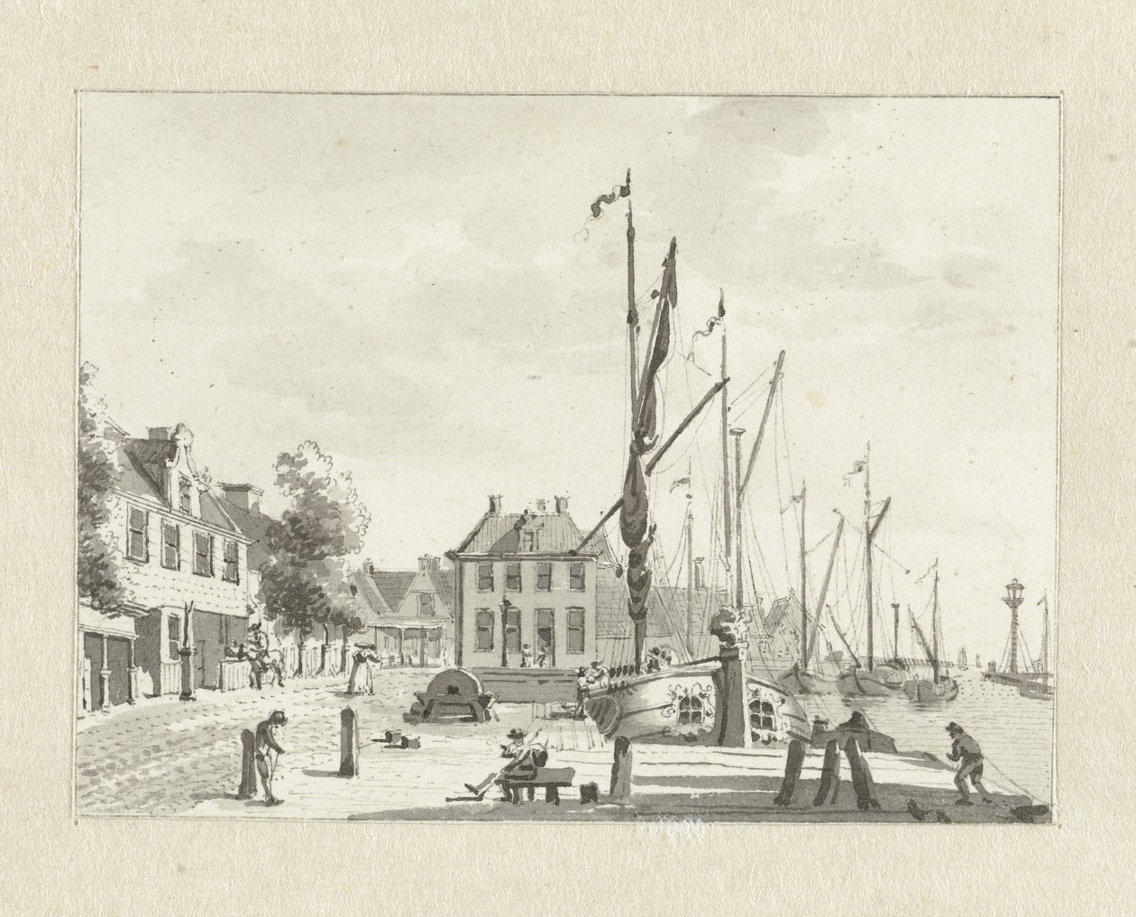 Gezicht te De Lemmer (?) door Jan Bulthuis