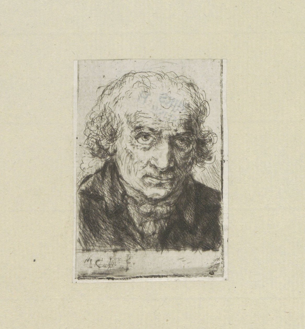 Volwassen man, naar rechts door Jan Chalon