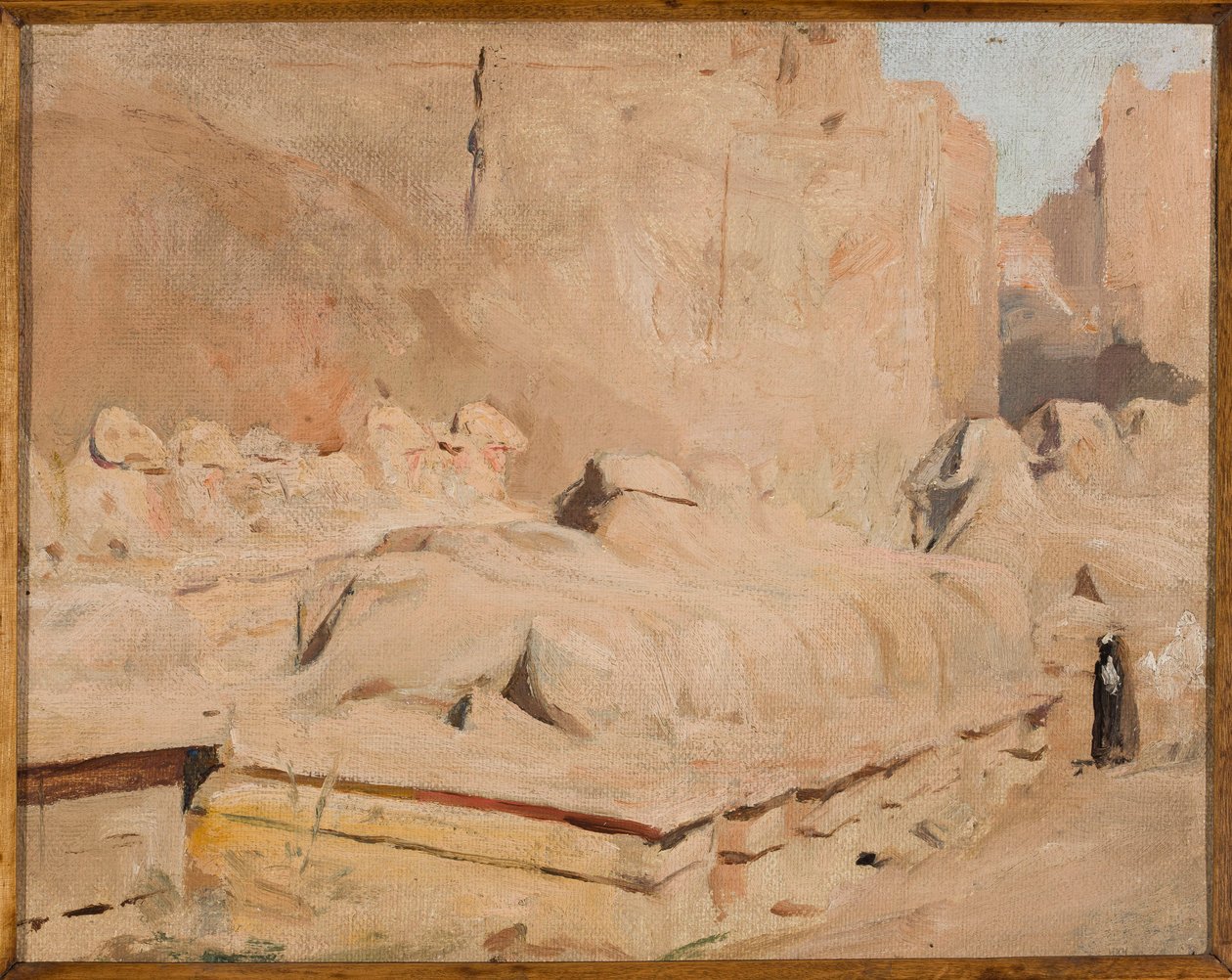 De Sfinxenlaan, de tempel van Amon-Re. Uit een reis naar Egypte door Jan Ciągliński