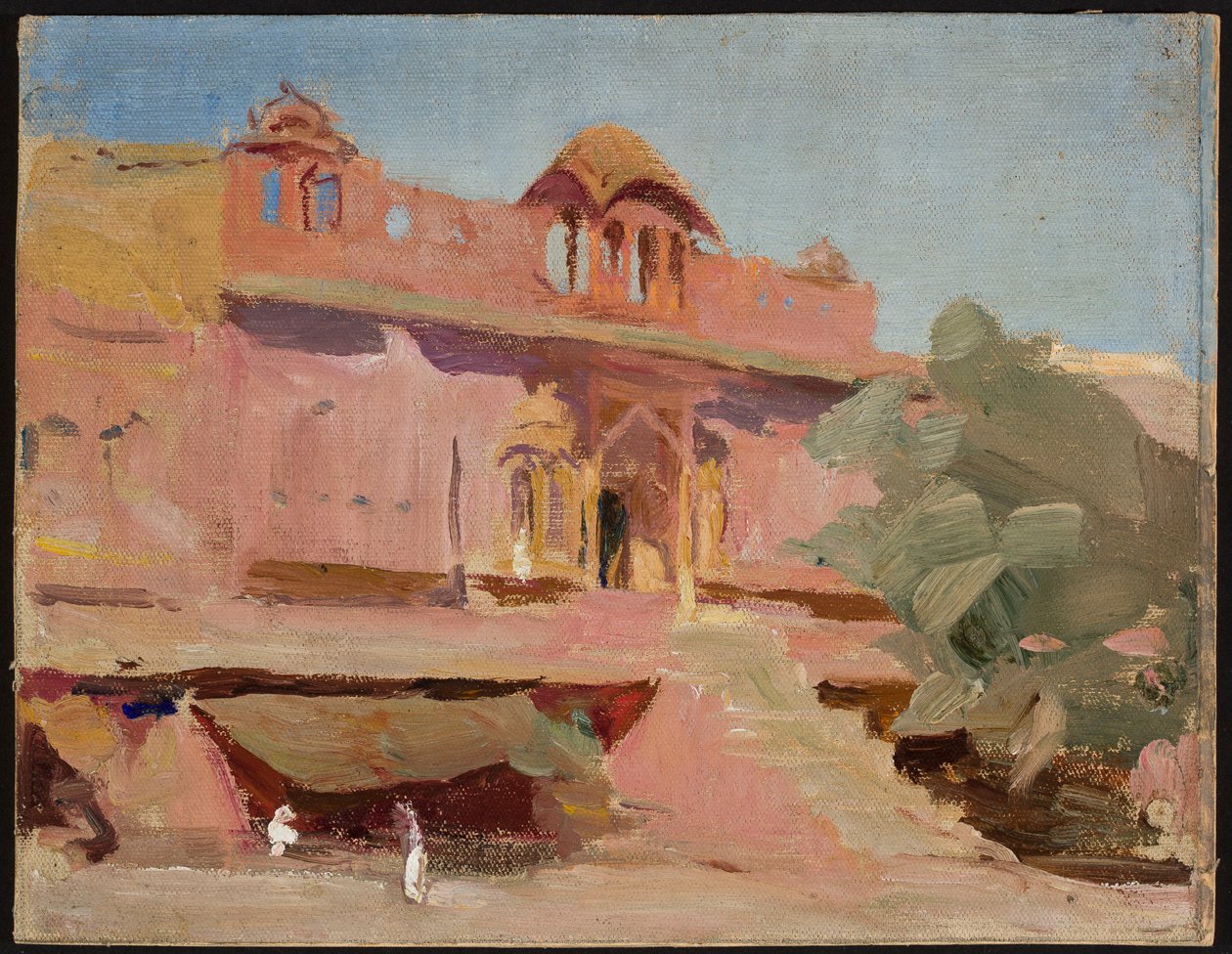 Jaipur - gebouwen. Van een reis naar India door Jan Ciągliński