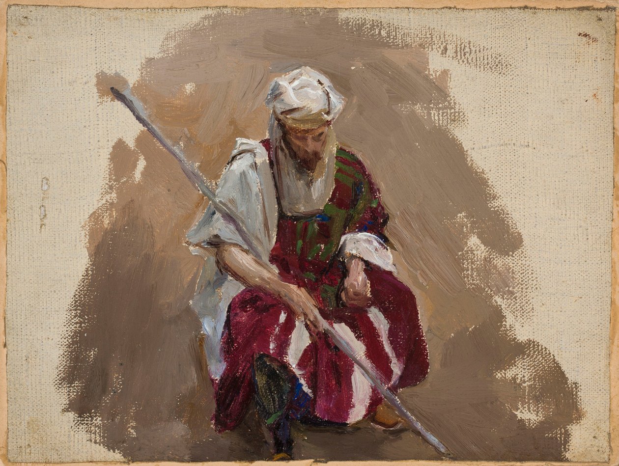 Marino - Portret in Afrikaanse kleding door Jan Ciągliński