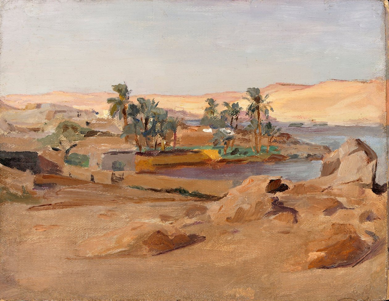 De Nijl bij Aswan. Van een reis naar Egypte door Jan Ciągliński