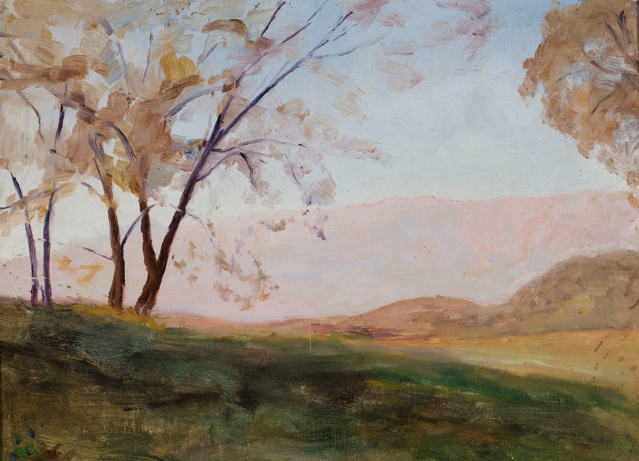 Landschap uit Massandra. Van een reis naar de Krim door Jan Ciągliński