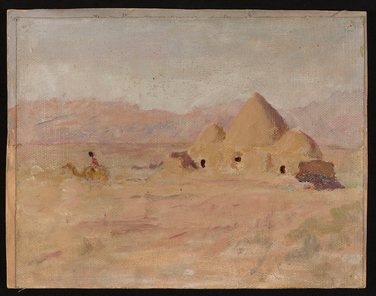 Monument op een Kirgizisch graf in de steppe. Van een reis naar Turkestan door Jan Ciągliński