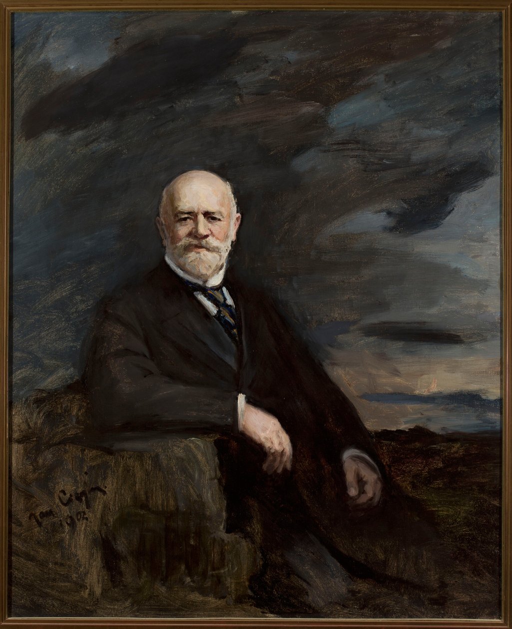 Portret van Jan Bloch door Jan Ciągliński
