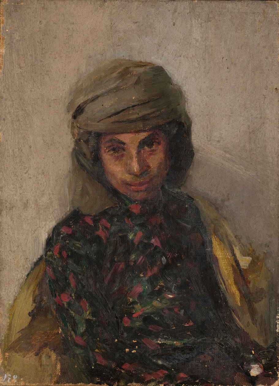Portret van een Joodse vrouw. Van een reis naar de Krim door Jan Ciągliński
