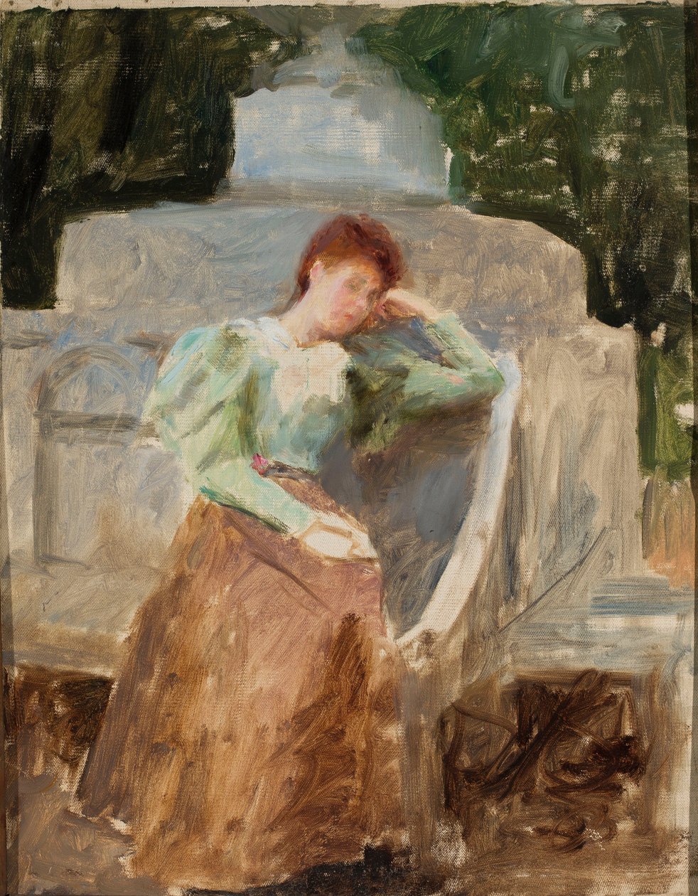 Portret van de gastvrouw in Talasjkino door Jan Ciągliński
