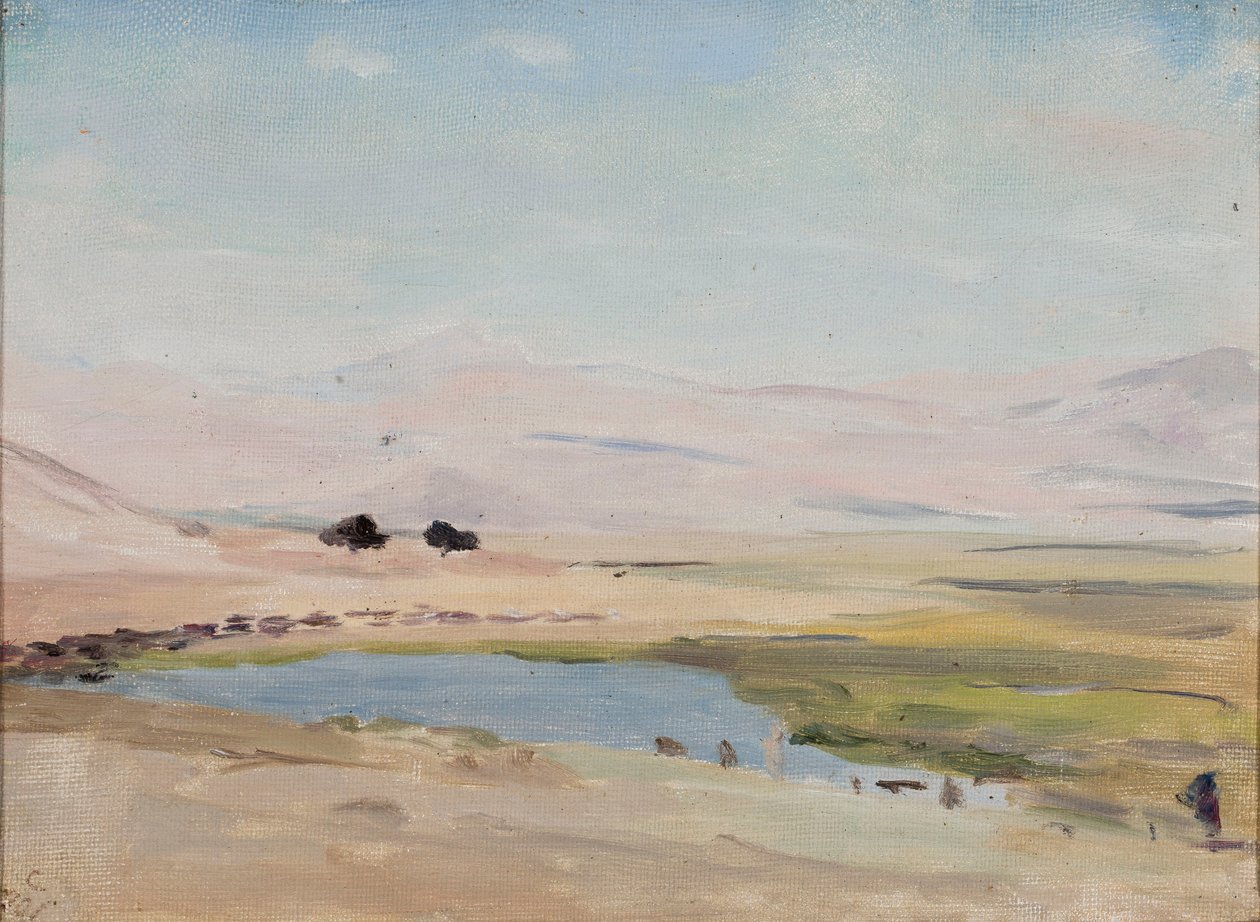 Woestijn bij de Dode Zee. Van een reis naar Palestina door Jan Ciągliński