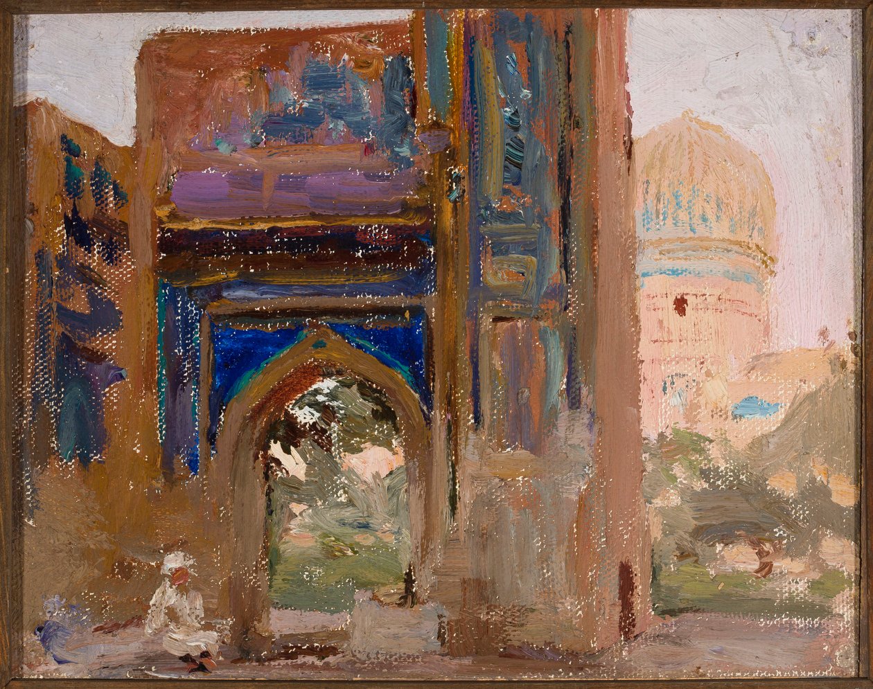 Samarkand - Gur Emir, mausoleum van Timoer Lenk. Van een reis naar Turkestan door Jan Ciągliński