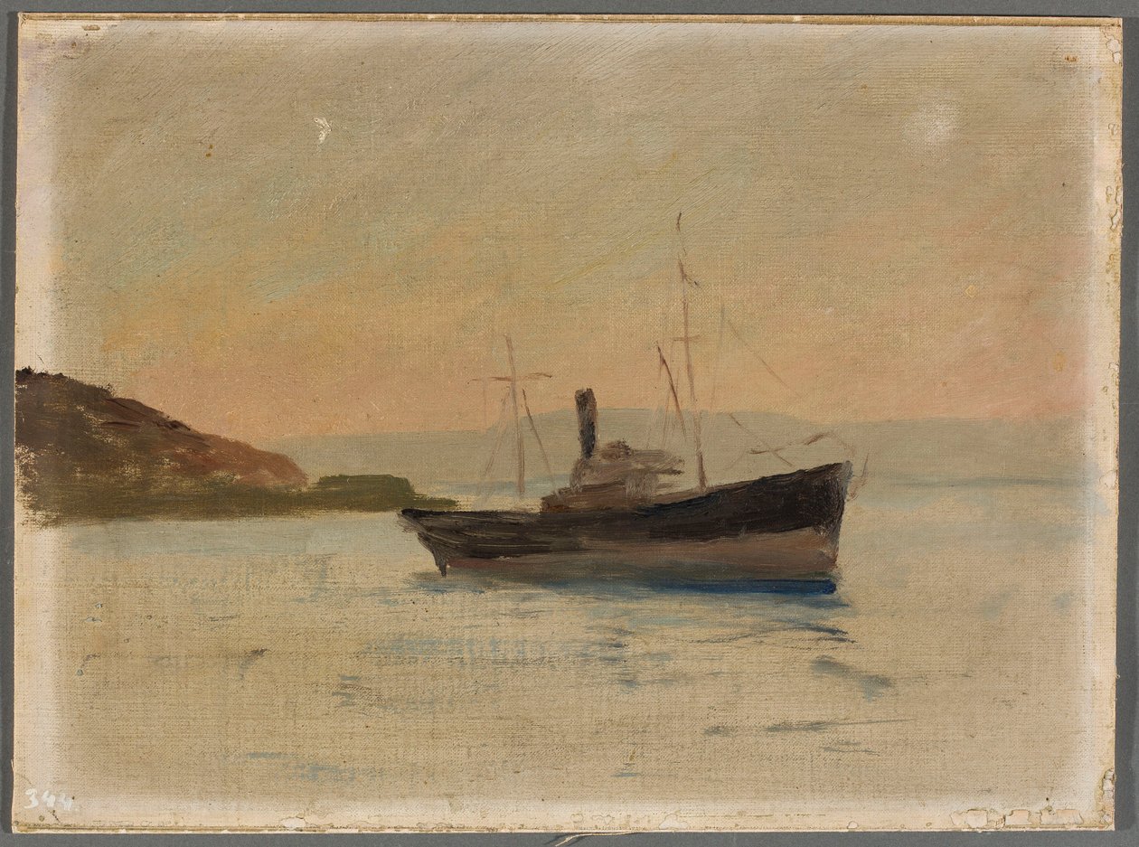 Schip op de Zwarte Zee. Van een reis naar Constantinopel door Jan Ciągliński
