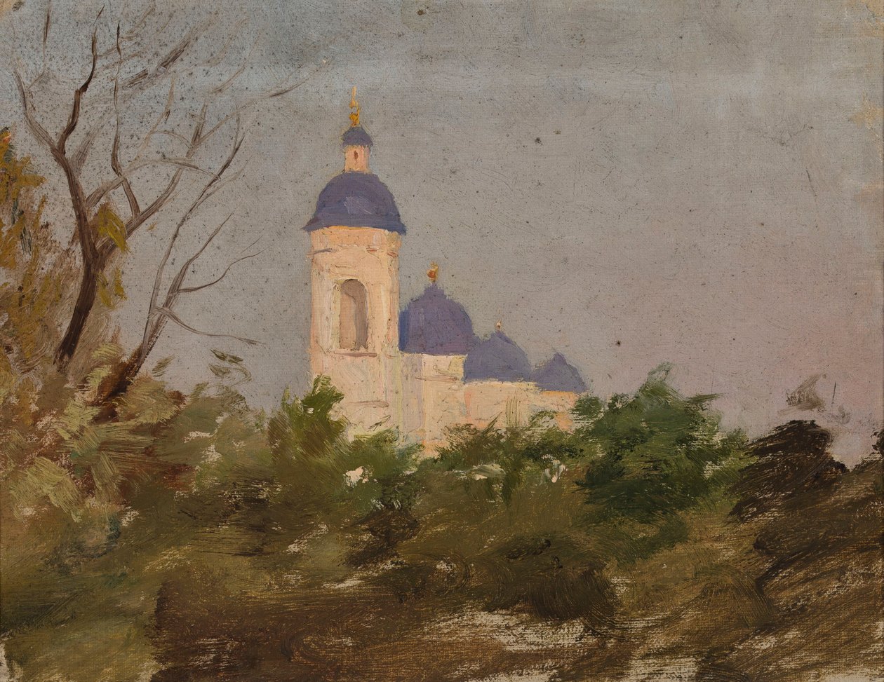 Studie van een orthodoxe kerk door Jan Ciągliński