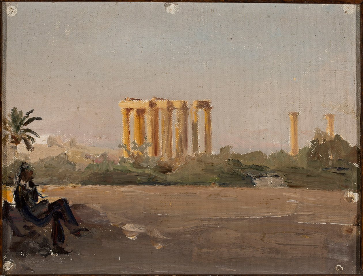 Tempel van Jupiter in Athene. Van een reis naar Griekenland door Jan Ciągliński