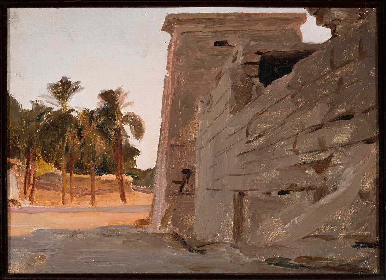Tempel van Chonsoe in Karnak. Van een reis naar Egypte door Jan Ciągliński