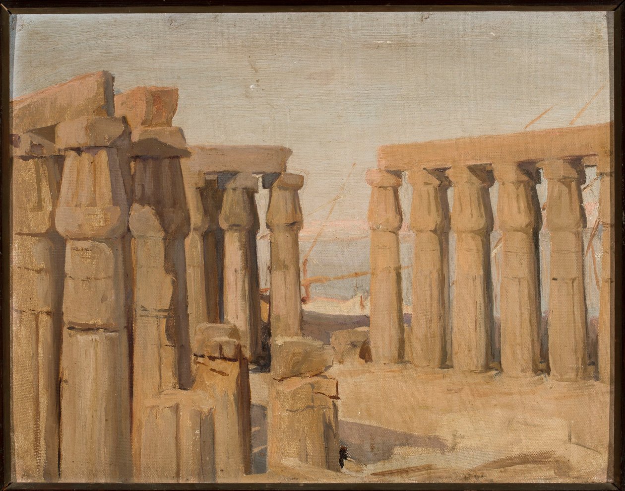 De tempel in Luxor. Uit een reis naar Egypte door Jan Ciągliński