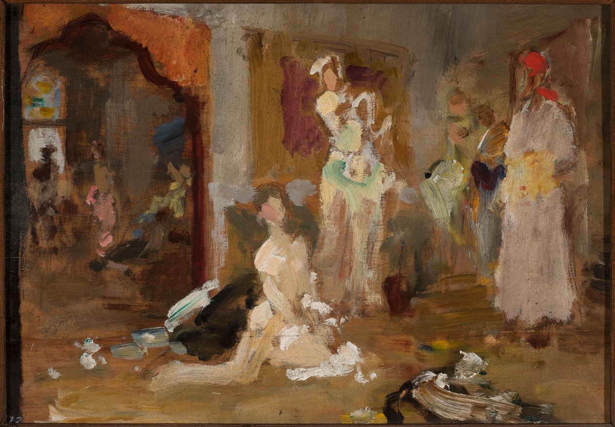 Schets voor het schilderij „Potocka in Baktsjaraj“ door Jan Ciągliński