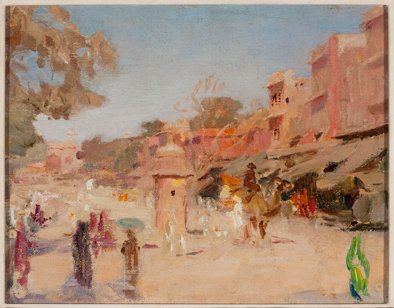 Straat in Jaipur. Van een reis naar India door Jan Ciągliński