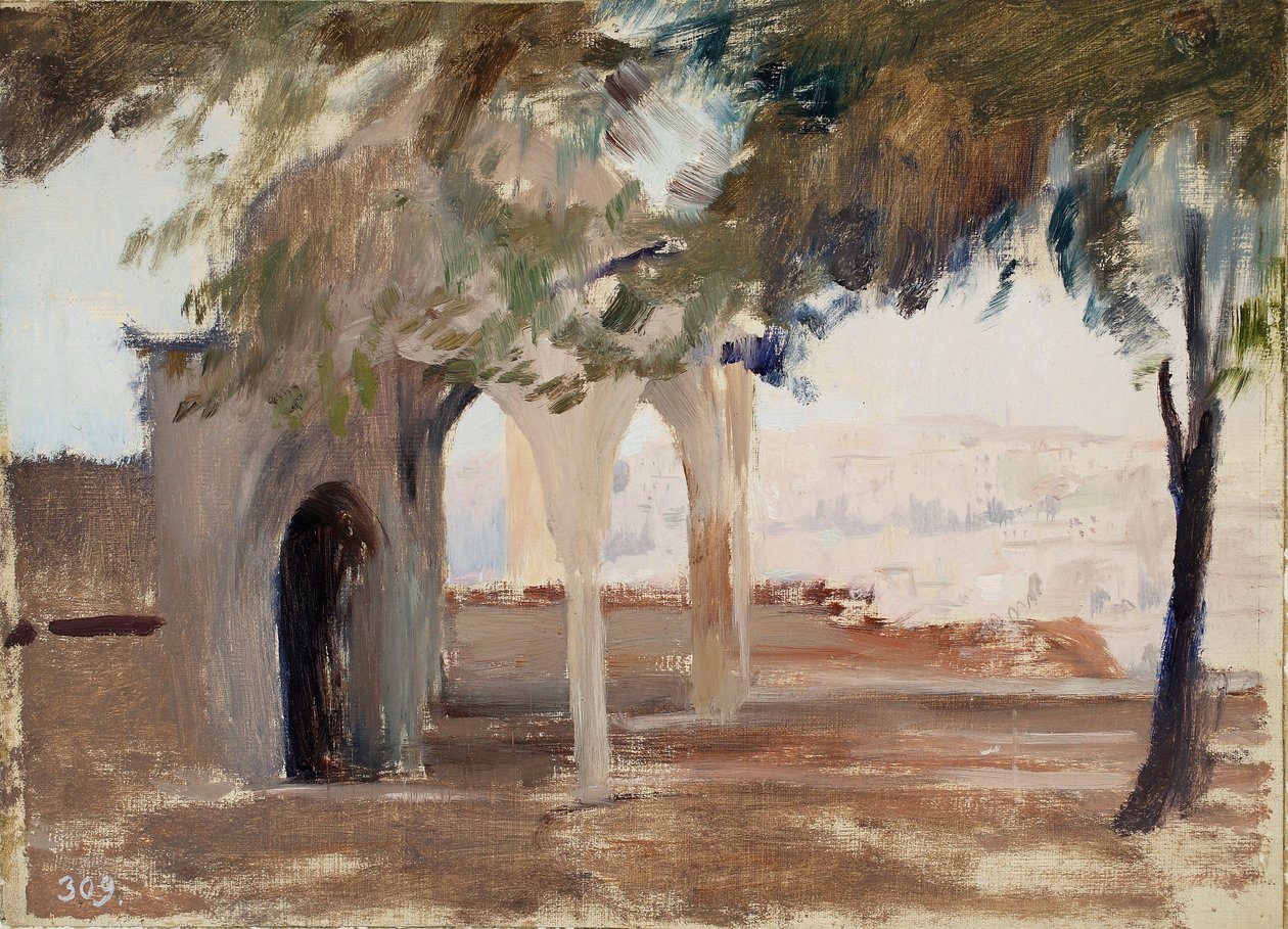 Uitzicht vanuit Istanbul op Pera. Uit een reis naar Constantinopel door Jan Ciągliński