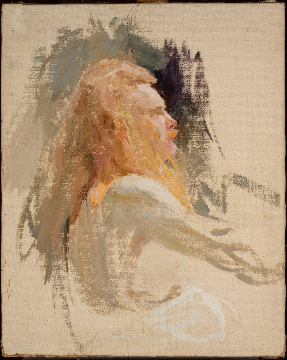 Zygfryd, portretstudie door Jan Ciągliński