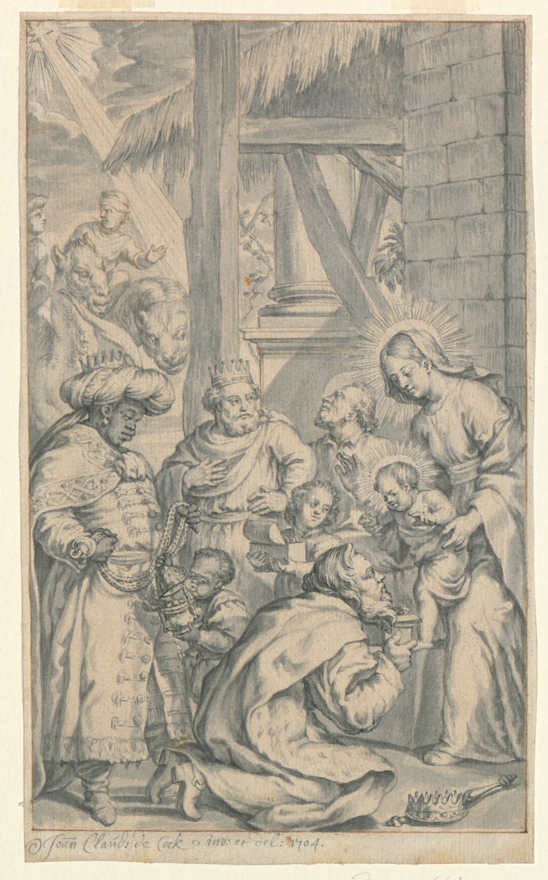 Aanbidding van de Wijzen door Jan Claudius de Cock