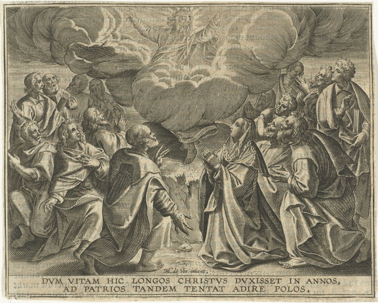 Hemelvaart van Christus door Jan Collaert (II)