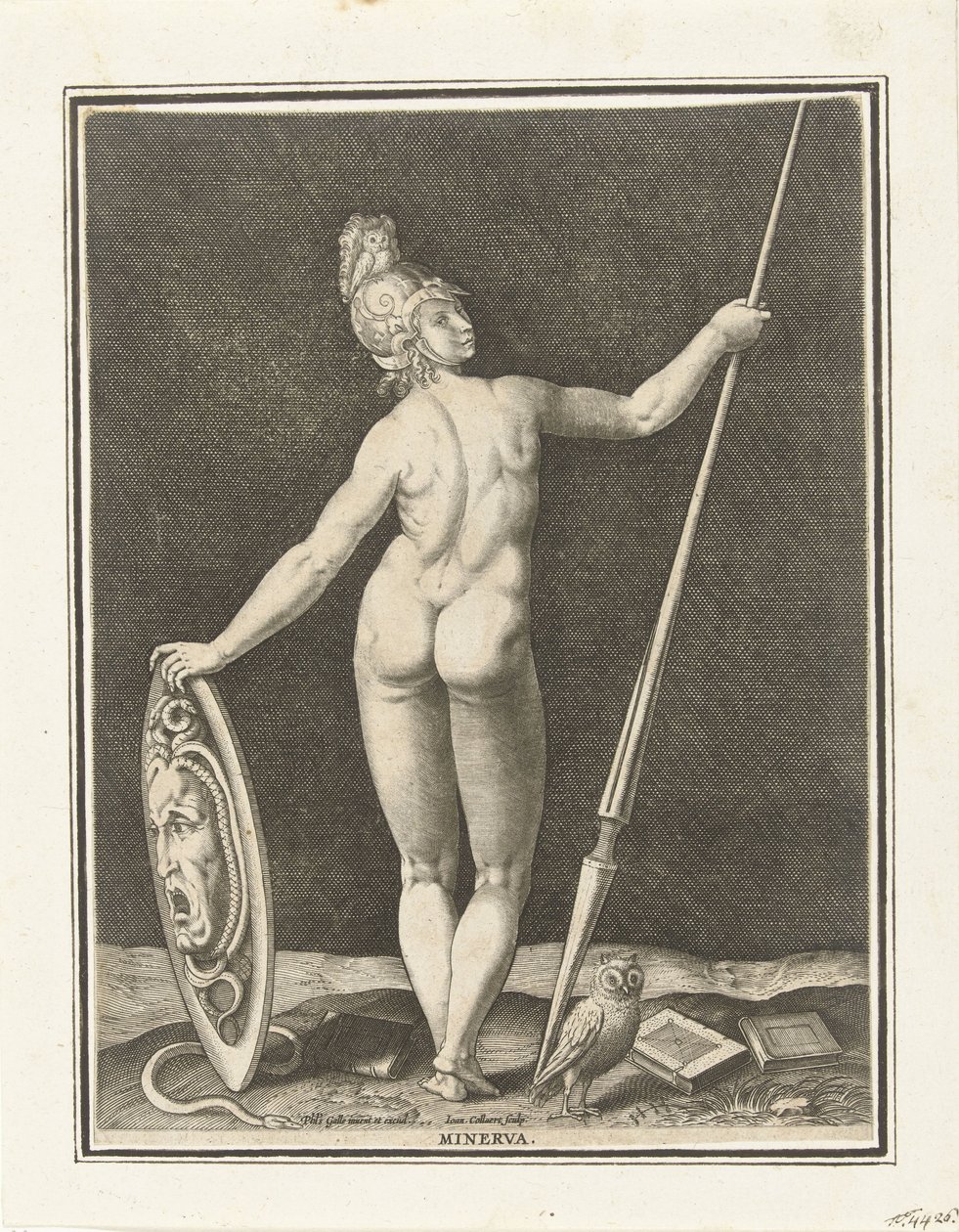 Minerva door Jan Collaert (II)
