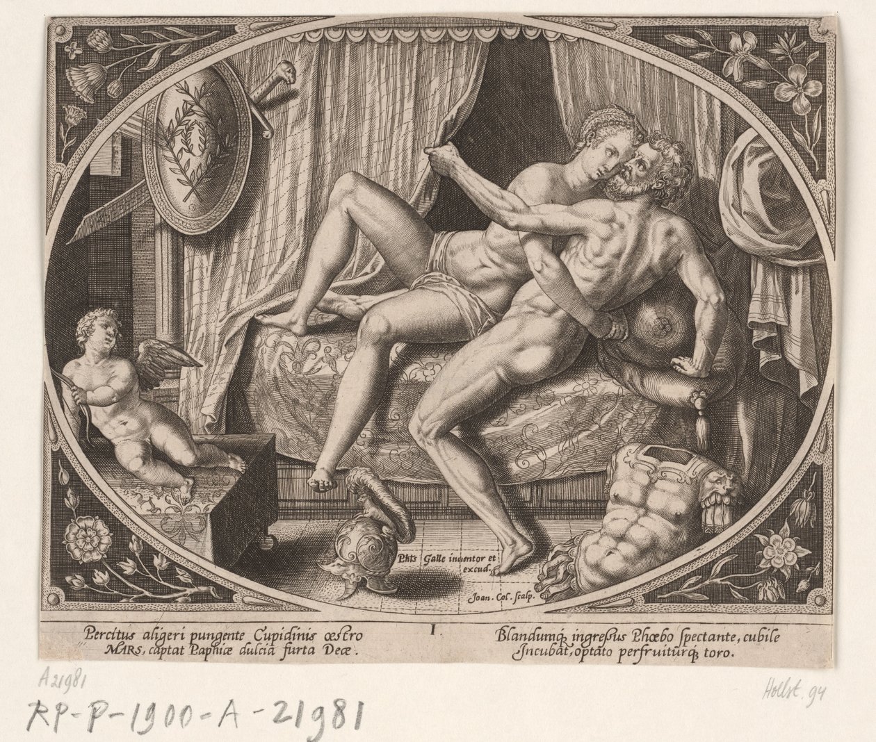 Overspel van Venus en Mars door Jan Collaert (II)