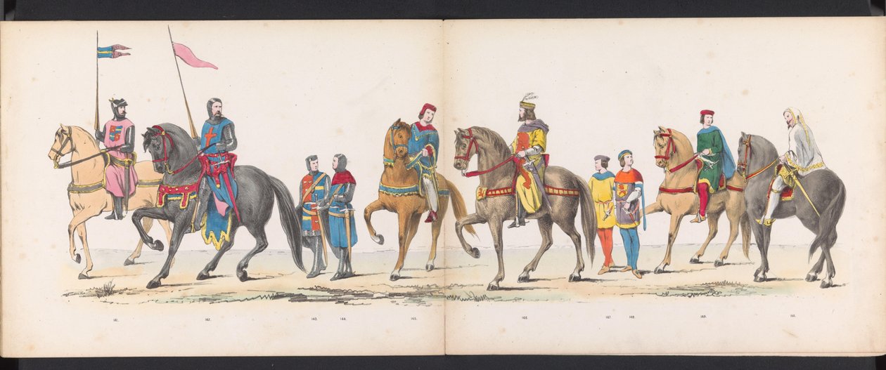Maskerade van de Leidse studenten, 1865 (plaat 12) door Jan Daniël Cornelis Carel Willem baron de Constant Rebecque