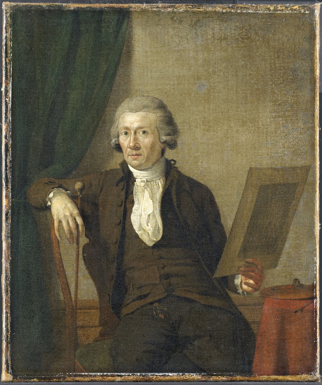 Egbert van Drielst (1745-1818), Painter door Jan Ekels the Younger