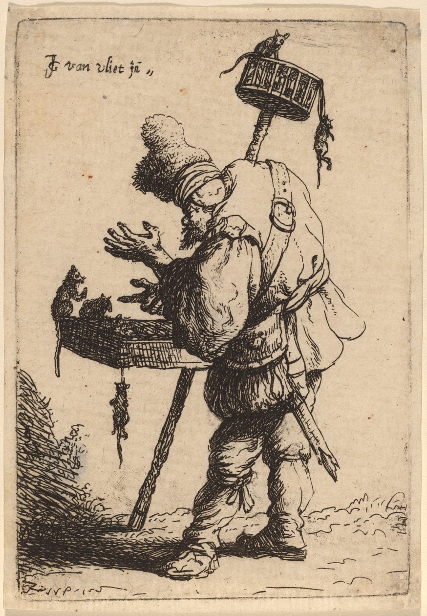 De rattenvanger, 1632 door Jan Georg van Vliet