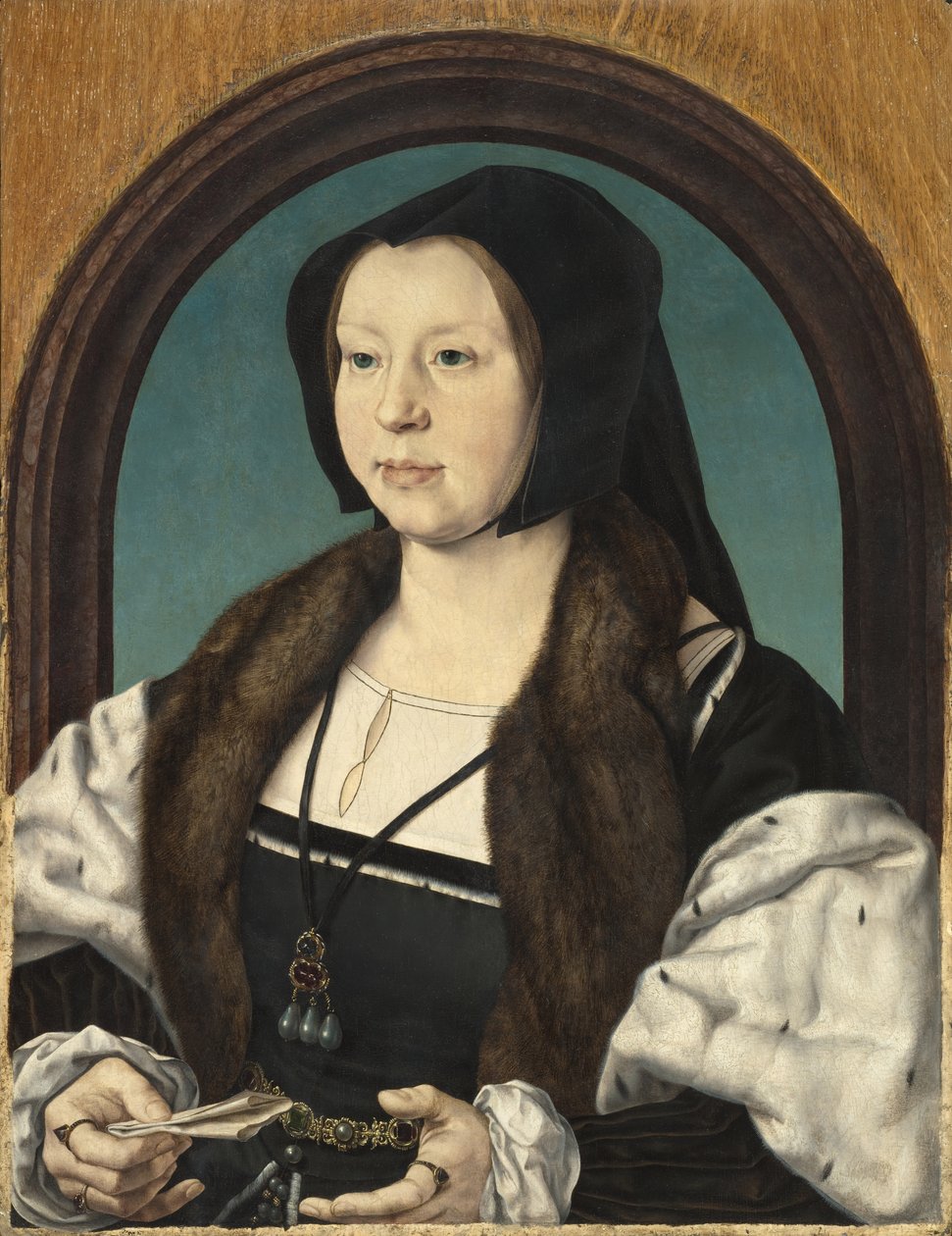 Portret van Anna de Berghes, ca. 1526-30 door Jan Gossaert