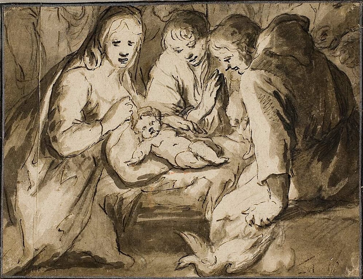 Aanbidding van de herders door Jan Harmensz. Muller