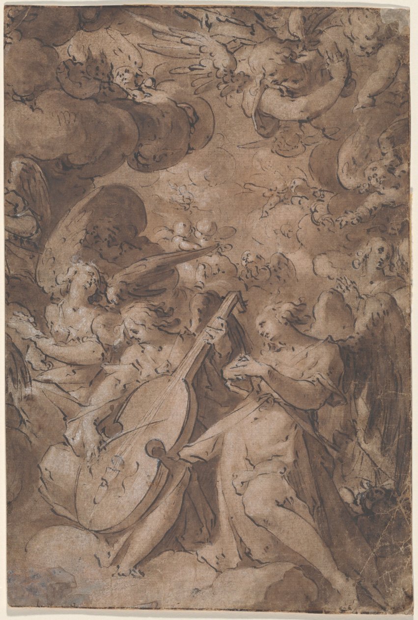 Angels in Glory door Jan Harmensz Muller