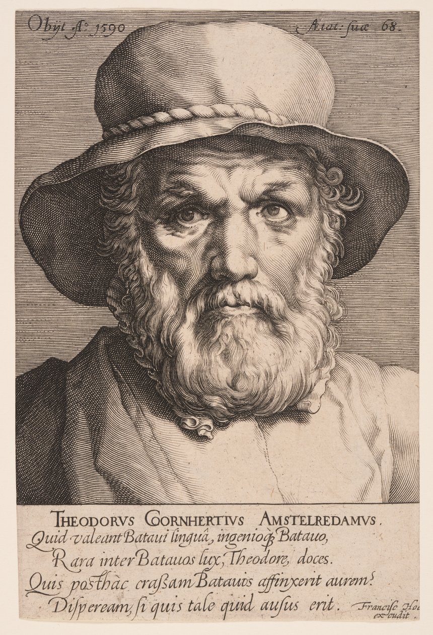Dirck Volkertsz. Coornhert door Jan Harmensz. Muller