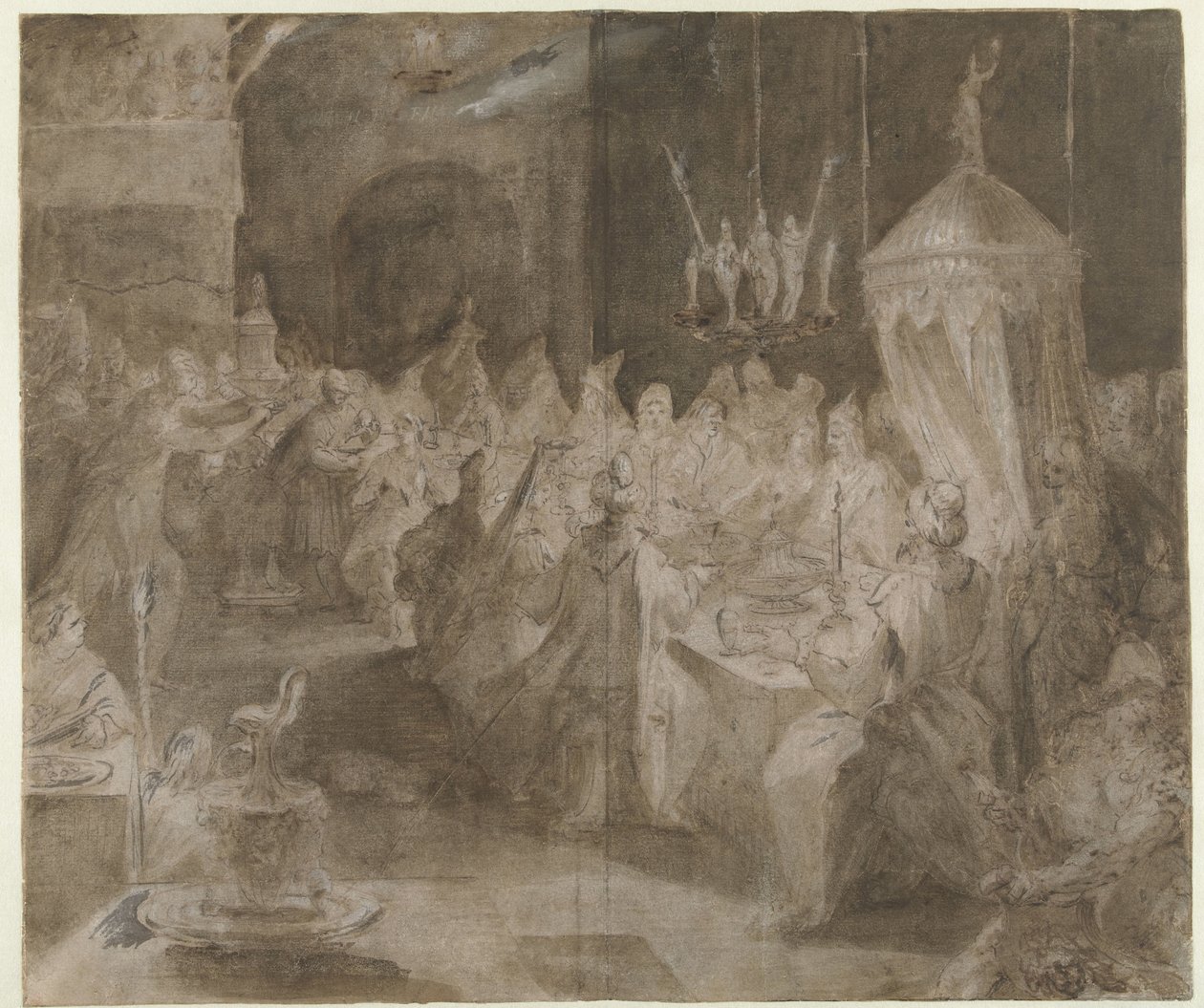 Het gastmaal van Belsassar door Jan Harmensz. Muller